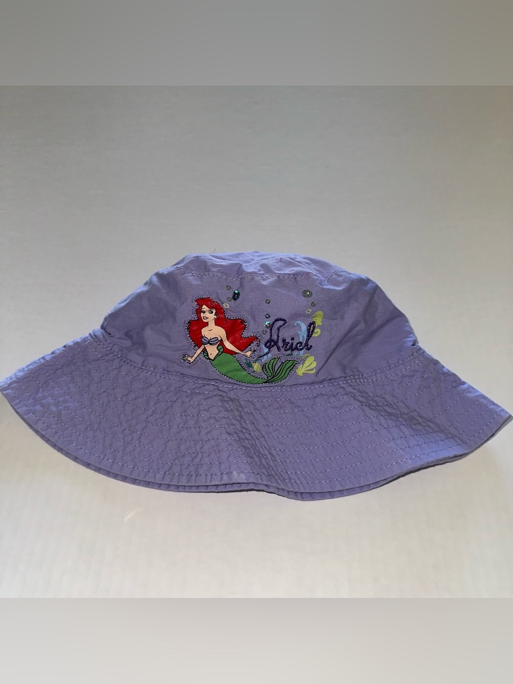 Disney Kids princess Ariel Bucket hat Lavender Purple